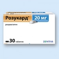 Розукард тб п/о 20мг блист пач карт N10x3 <b>Розукард тб п/о 20мг блист пач карт N10x3