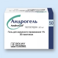 Андрогель гель наружн 1% 5г пак N30 <b>Андрогель гель наружн 1% 5г пак N30