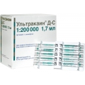 Ультракаин Д-С р-р д/и 1.7мл картр N10x10 <b>Ультракаин Д-С р-р д/и 1.7мл картр N10x10