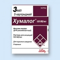 Хумалог р-р д/и 100МЕ/мл 3мл картр N5 <b>Хумалог р-р д/и 100МЕ/мл 3мл картр N5