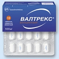 Валтрекс тб п/о 500мг блист N10 <b>Валтрекс тб п/о 500мг блист N10